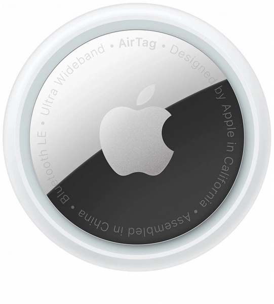 трекер apple airtag gen 2 (2026) белый/серебристый, 1 шт.