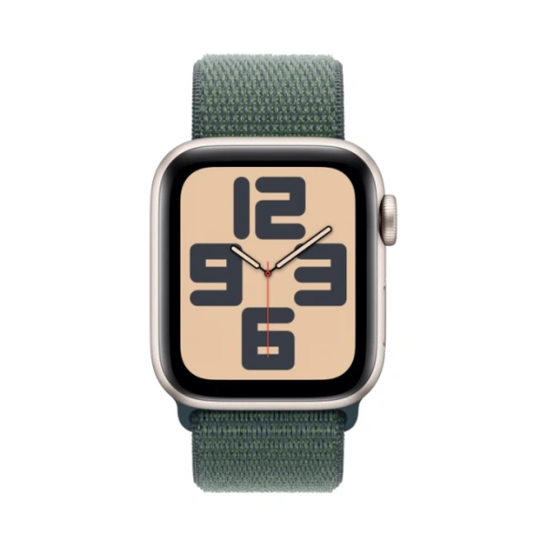 умные часы apple watch se 2 (2024) 44 starlight case lake green loop (mxew3)