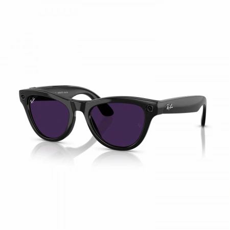 умные очки ray-ban meta skyler (l), rw4010 black/amethyst transitions