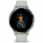 умные часы watch garmin venu 3s sage gray with silver buckle  010-02785-01