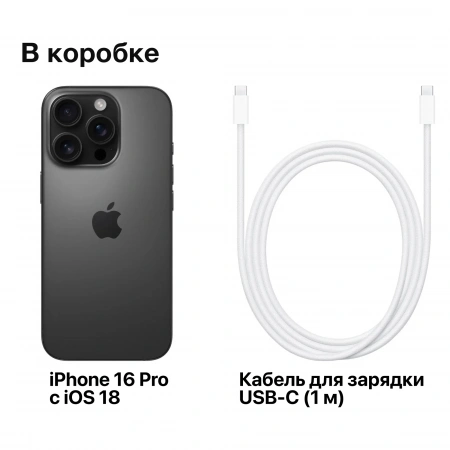 смартфон apple iphone 16 pro max 256 гб, black titanium (nano-sim + esim) смартфон apple iphone 16 pro max 256 гб, black titanium (nano-sim + esim)