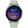 умные часы watch garmin venu 3s sage gray with silver buckle  010-02785-01