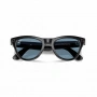 умные очки ray-ban meta skyler (m), rw4010 shiny black/transitions cerulean blue