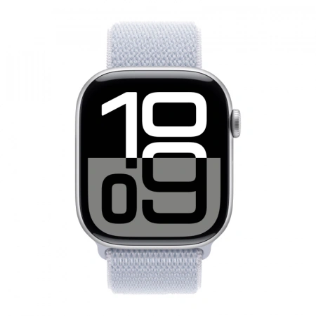 умные часы apple watch s10 46 mm silver aluminum case sport loop