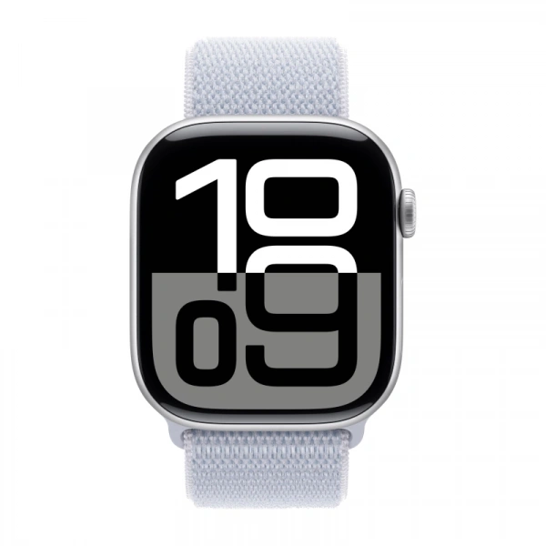 умные часы apple watch s10 46 mm silver aluminum case sport loop
