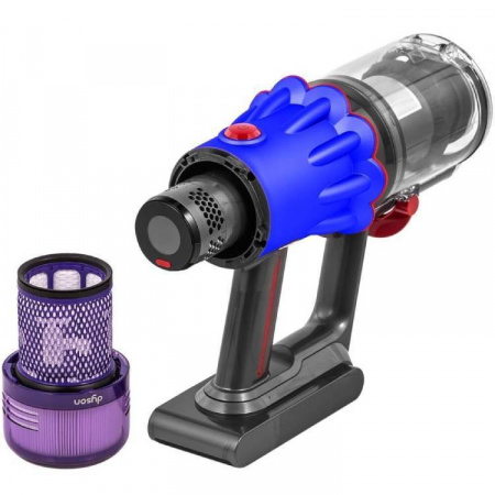 пылесос dyson v12 sv46 detect slim absolute blue/nickel