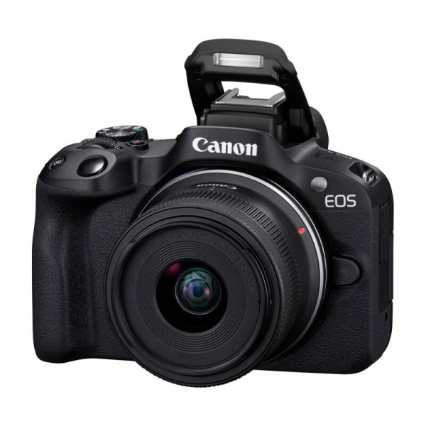 canon eos r50 double zoom kit (rf-s 18-45mm is stm + rf-s 55-210mm) black