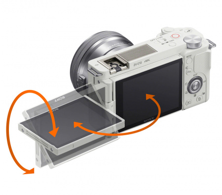 sony vlogcam zv-e10l 16-50 mm kit white