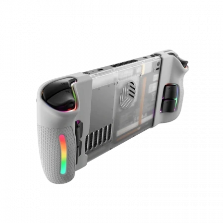 передняя панель jsaux transparent black plate for steam deck r/vents