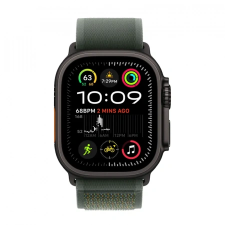 умные часы apple watch ultra 2 (2024) 49 black titanium case with m/l green trail loop умные часы apple watch ultra 2 (2024) 49 black titanium case with m/l green trail loop