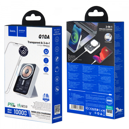 Внешний аккумулятор Q10A 10000mah 3A 20W Hoco Внешний аккумулятор Q10A 10000mah 3A 20W Hoco