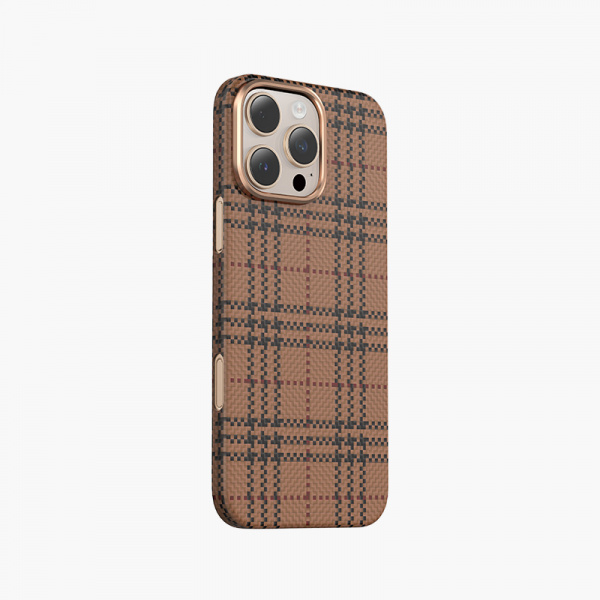 Чехол iPhone 16 Keephone Kevilar Scots Magsafe Case Desert Titanium