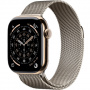 умные часы apple watch s11 42mm gold titanium case with milanese loop natural
