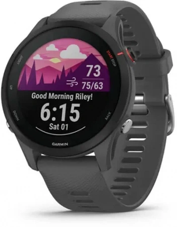 умные часы watch garmin forerunner 255 basic slate gray 010-02641-10