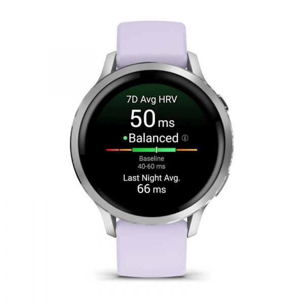 умные часы watch garmin venu 4 41 mm silver purple 010-03013-01