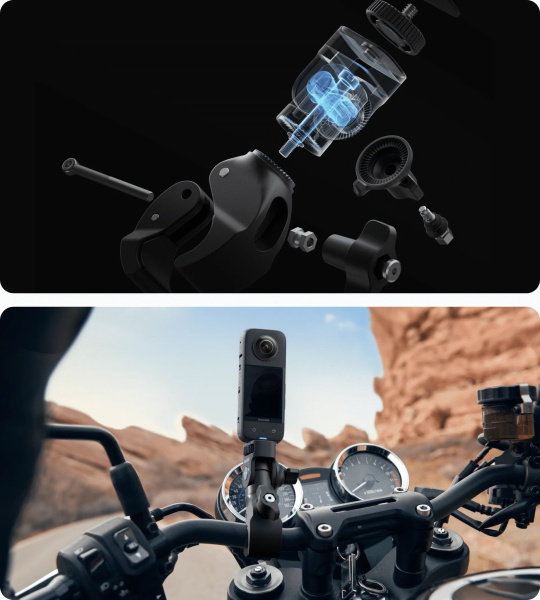 крепление для мотоцикла insta 360 motorcycle bundle (upgrade version)