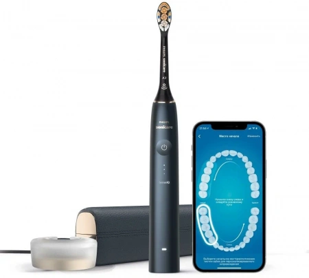 электрическая зубная щетка philips sonicare diamondclean 9900 hx999212 синий